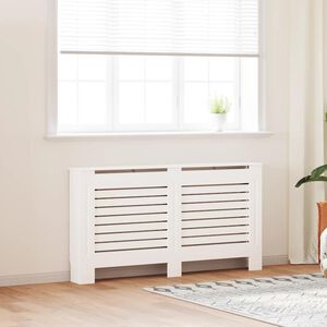 vidaXL Pokrov za radijator bijeli 152 x 19 x 81,5 cm MDF