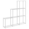 vidaXL Cijevna polica s pohranom Bijelo 129 x 27 x 132 cm Aluminij