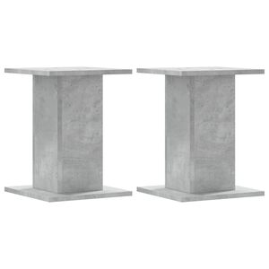 vidaXL Stalci za biljke 2 kom siva boja betona 30x30x40 cm drveni