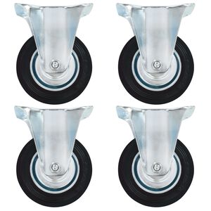 vidaXL Fiksni kotačići 4 kom 100 mm