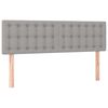 vidaXL Krevet box spring s madracem svjetlosivi 140x200 cm od tkanine