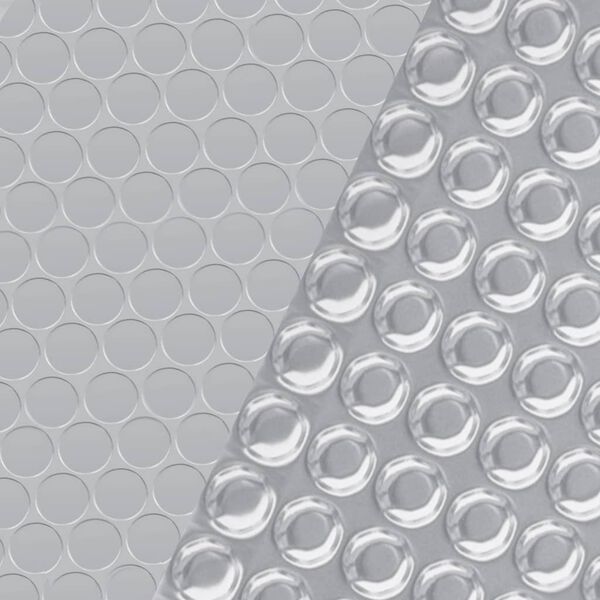 vidaXL Pravokutni pokrov za bazen 1000 x 600 cm PE srebrni