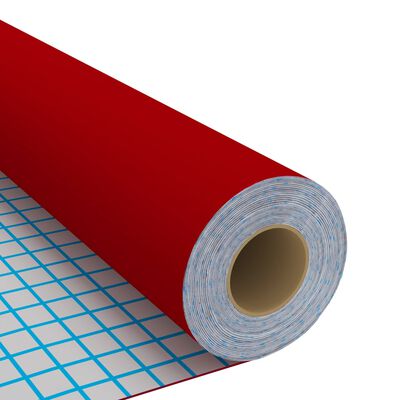 vidaXL Samoljepljiva folija za namještaj crvena 500 x 90 cm PVC