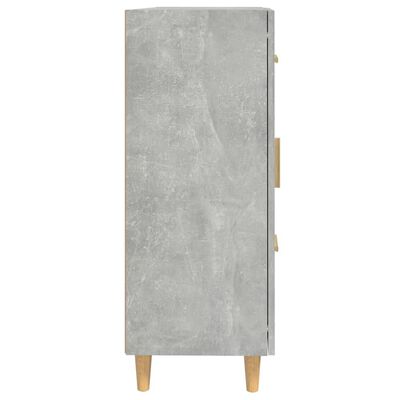 vidaXL Komoda siva boja betona 69,5 x 34 x 90 cm od konstruiranog drva