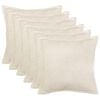 vidaXL Presvlaka za jastuk 6 pcs HOUTEN Krem 30 x 30 cm Boucl&eacute;
