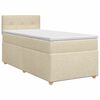 vidaXL Boxspring krevet s madracem Krem 80 x 200 cm Tkanina