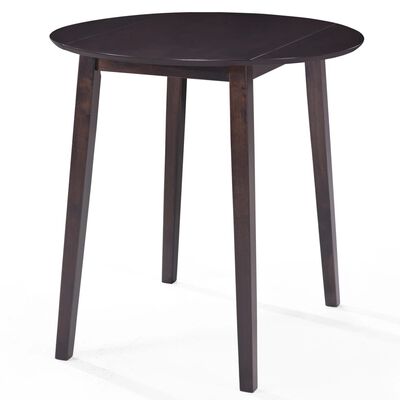 vidaXL 3-dijelni barski set stola i stolica od masivnog drva tamnosmeđi
