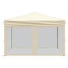 vidaXL Sklopivi šator za zabave s bočnim zidovima 3 x 3 m krem