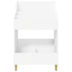 vidaXL Police za medije Bijela 70,5 x 46 x 112 cm Konstruirano drvo