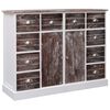 vidaXL Komoda s 10 ladica smeđa 113 x 30 x 79 cm drvena
