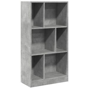 vidaXL Regal za knjige boja betona 57x28,5x107,5 cm konstruirano drvo