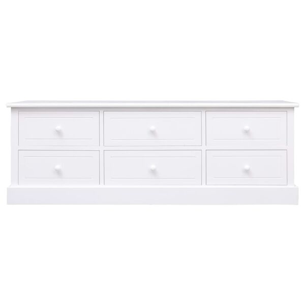 vidaXL Klupa za hodnik bijela 115 x 30 x 40 cm drvena