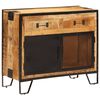 vidaXL Komoda 80 x 31 x 66 cm od masivnog grubog drva manga i metala