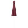 vidaXL Vanjski suncobran s aluminijskim stupom 270 cm bordo