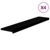 vidaXL Gazi&scaron;ta stepenice 4 kom smeđe-crni 120x25x2 cm masivna hrast