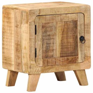 vidaXL Noćni ormarić 40x32x46 cm Puno drvo Grubo Mango