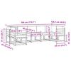 vidaXL Set vanjskih sofa s jastukom 7 pcs Prirodna i krem