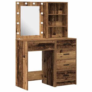 vidaXL Toaletni stol 2 kom. Smeđa 50 x 41 x 135 cm Konstruirano drvo