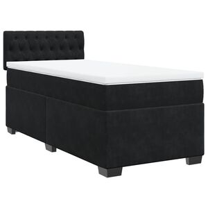 vidaXL Box spring krevet s madracem crni 80 x 200 cm bar&scaron;unasti