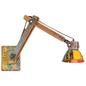 vidaXL Zidna svjetiljka u industrijskom stilu vi&scaron;ebojna okrugla E27