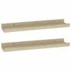 vidaXL Zidne police 2 kom. Sonoma hrast 40x9x3 cm