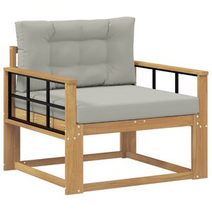 vidaXL Srednja sofa za van Poliester Bijela