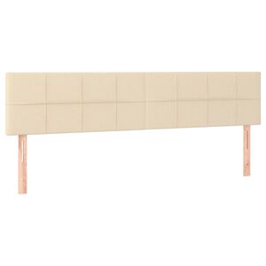 vidaXL Uzglavlja krem 160x5x78/88 cm od tkanine