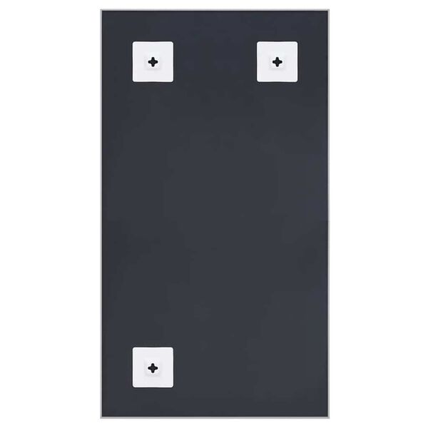 vidaXL Ogledalo srebrno 80 x 60 cm