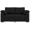 vidaXL Sofa Crna 160 x 77 x 82 cm tkanina