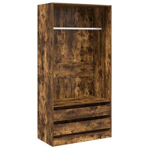 vidaXL Ormar boja dimljenog hrasta 100 x 50 x 200 cm konstruirano drvo