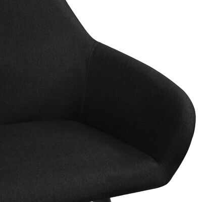 vidaXL Blagovaonske stolice od tkanine 2 kom crne