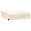 vidaXL Okvir za krevet bez madraca krem 160x200 cm od tkanine