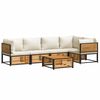 vidaXL 6-dijelna set vrtnih sofa s jastucima masivno bagremovo drvo