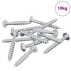 vidaXL Vijak 7792 pcs Srebrno 9,8 x 35 mm Željezo