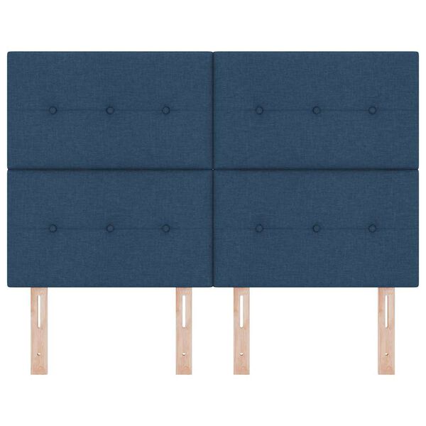 vidaXL Uzglavlje podesivo po visini s uzglavljem Plava 144 cm tkanina