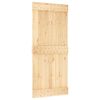 vidaXL Klizna vrata NARVIK Prirodna i crna 90 x 210 cm (213,5 cm)