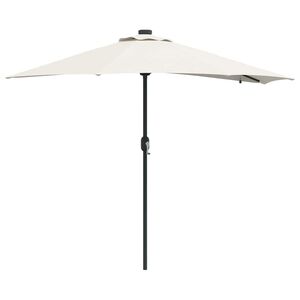 vidaXL Vrtni suncobran Pijesak 294 x 150 x 223 cm Poliester i čelik