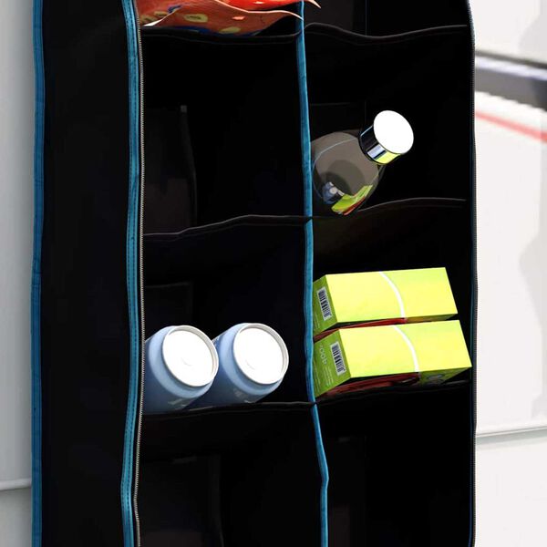 vidaXL Torba za pohranu s pohranom Crna i Plava 140 x 40 cm oxford