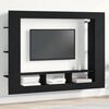 vidaXL TV ormar Zidne Crni hrast 152 x 22 x 113 cm Konstruirano drvo