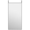 vidaXL Ogledalo za vrata crno 50 x 100 cm od stakla i aluminija