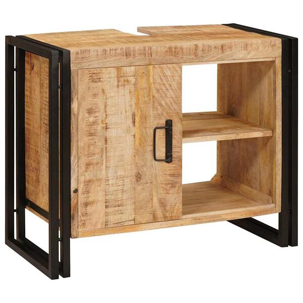 vidaXL Ormarić za umivaonik Smeđa 71 x 33 x 58 cm Čvrsto drvo manga