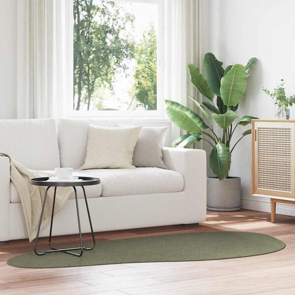 vidaXL Tepih HUARTE &Scaron;umsko zelena 100 x 200 cm Poliester