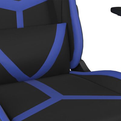 vidaXL Igraća stolica crno-plava od umjetne kože