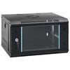 vidaXL Mrežni ormar s pohranom Black 530 x 400 x 300 mm Čelik