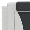 vidaXL Krevet Viana s madracem bijeli i crni 180 x 200 cm od umjetne kože