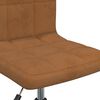 3087665 vidaXL Swivel Dining Chairs 4 pcs Brown Velvet (334427&times;2)