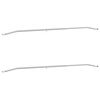 vidaXL Kuka za platna za prikolice 2 Srebrna 136-218 cm Aluminij