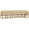vidaXL Set vanjskih sofa 6 kom. Bijela i bež