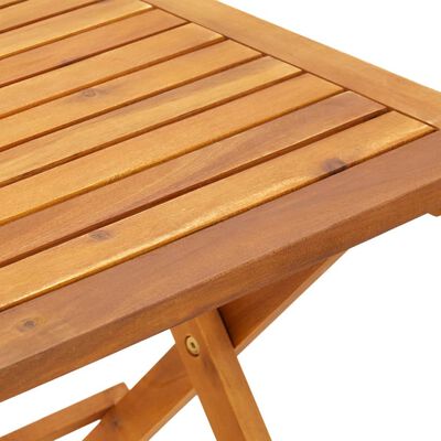 vidaXL Ležaljka za sunčanje sa stolićem od poliratana i drva bagrema
