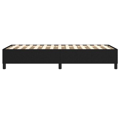 vidaXL Okvir za krevet s oprugama crni 90x190 cm od tkanine